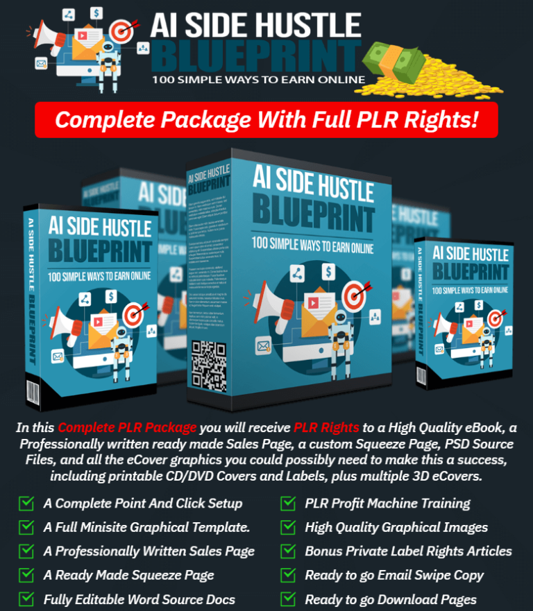 AI Side Hustle Blueprint Review: 100 DFY AI Side Hustles with PLR AI Side Hustle Blueprint Review: 100 DFY AI Side Hustles with PLR