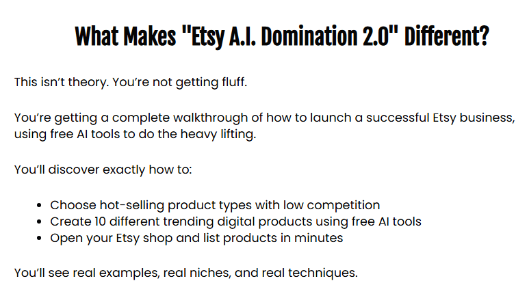 Etsy AI Domination 2.0 Review