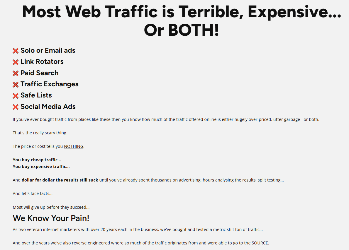 Buyer Traffic Source Review