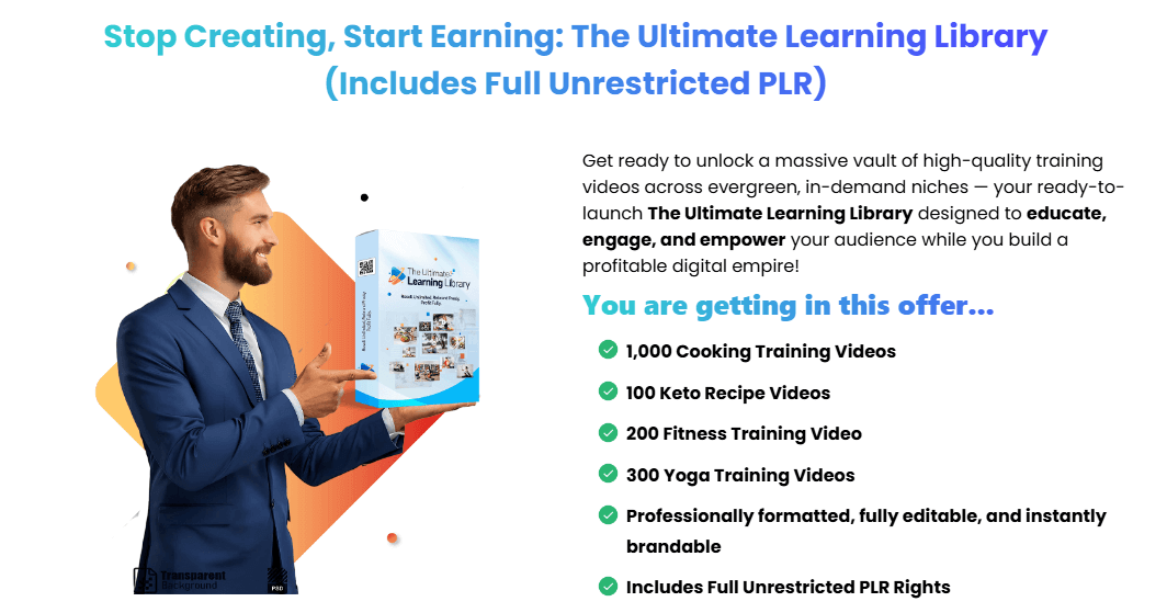 (PLR) The Ultimate Learning Library Review