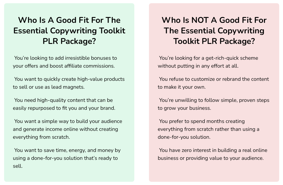 Essential Copywriting Toolkit Review