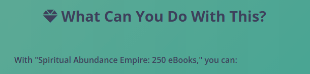 Spiritual Abundance Empire: 250 eBooks Review