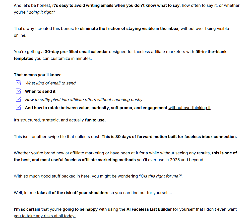 AI Faceless List Builder Review