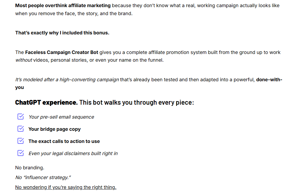 AI Faceless List Builder Review
