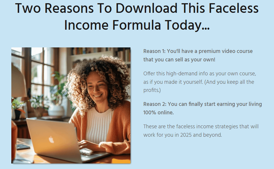 The Faceless Income Formula Review