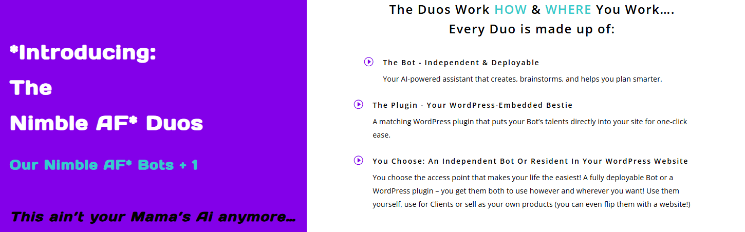 Nimble AF Bots: The Duos Review