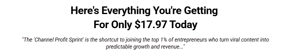 Channel Profit Sprint Review