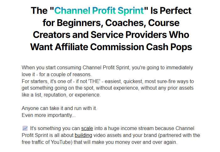 Channel Profit Sprint Review