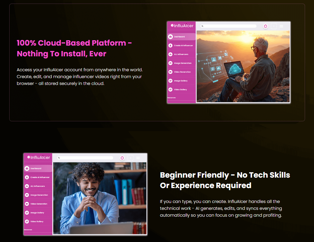 InfluAIcer features