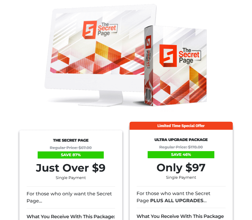 The Secret Page features