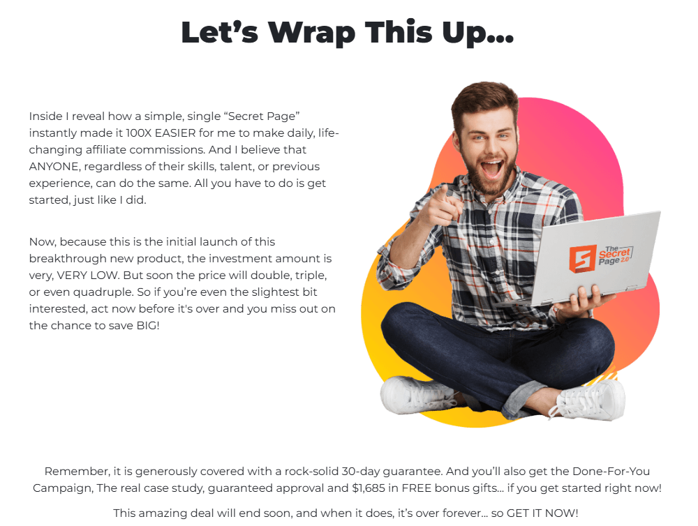 The Secret Page Proofs