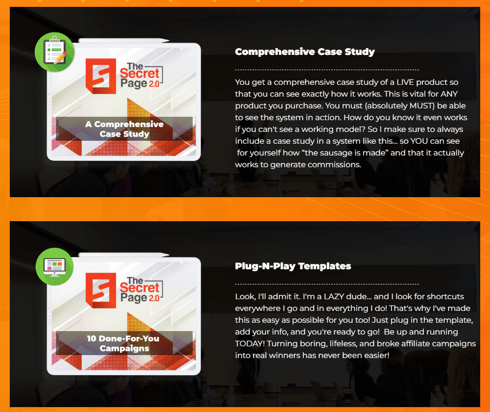 The Secret Page features