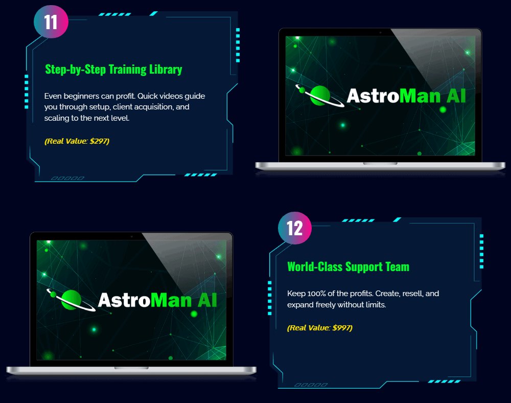 Astroman AI features Astroman AI features