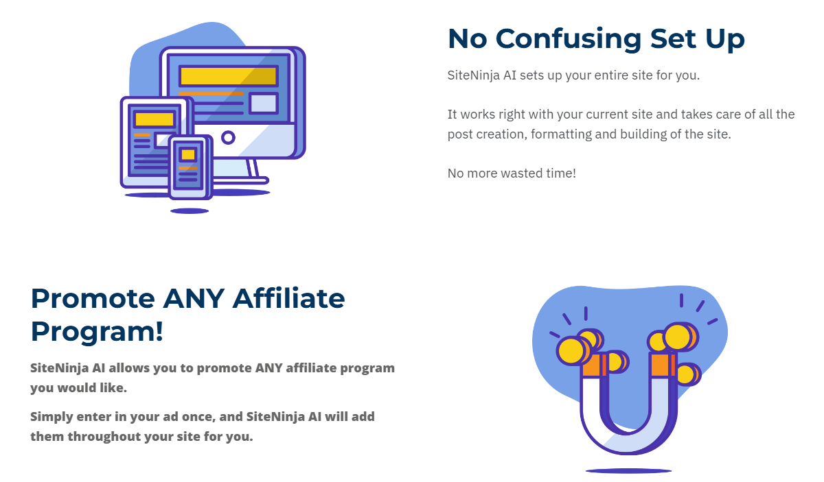 SiteNinja AI features
