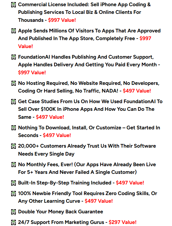FoundationAI features