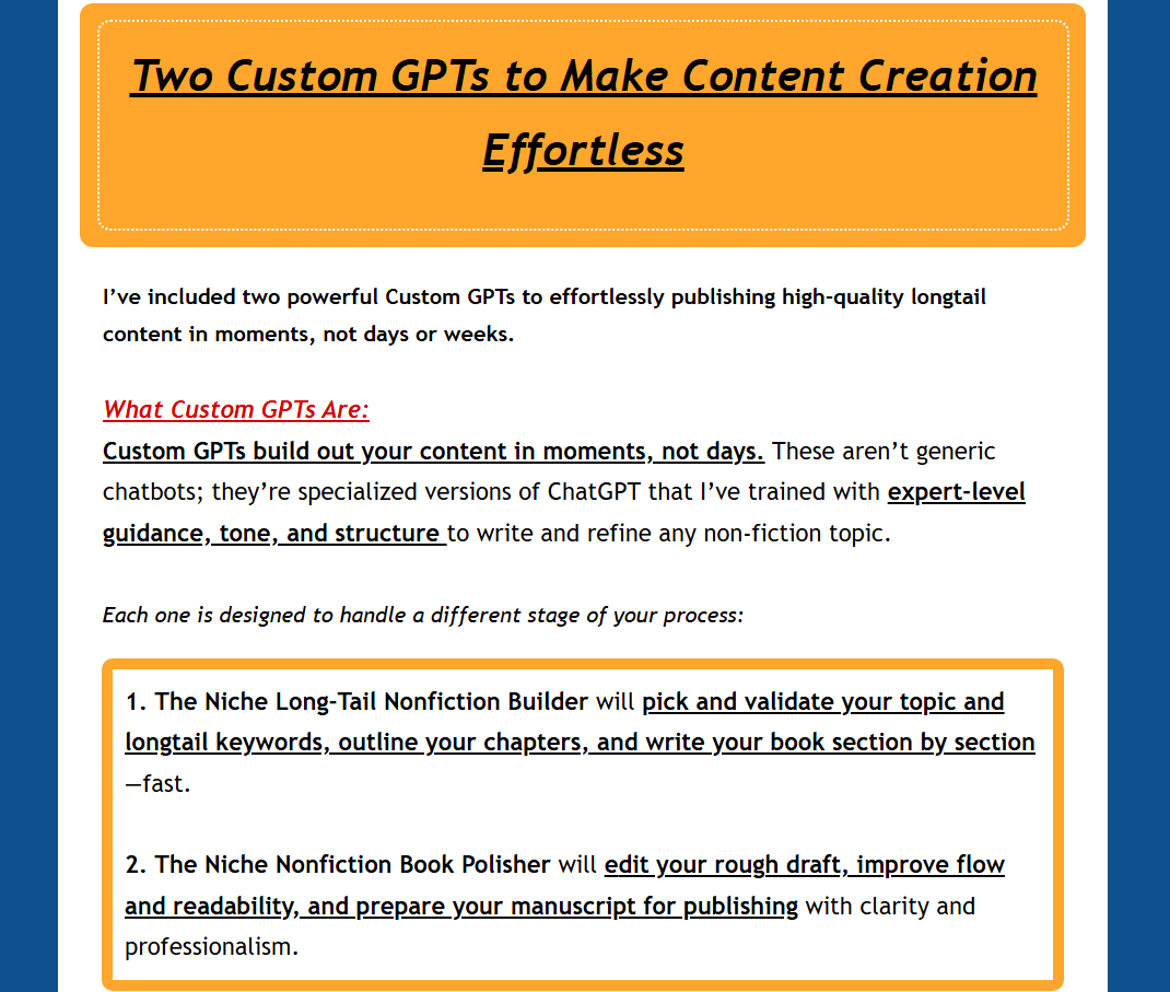 Easy AI Longtail Publishing Goldmine Review