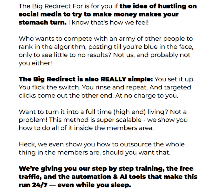 The Big Redirect Review