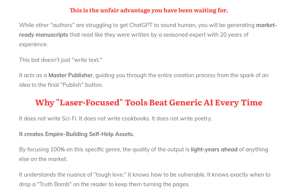 Self-Help Royalties Bot Review