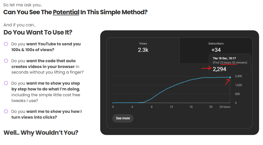 10 Second Scroll Traffic Review
