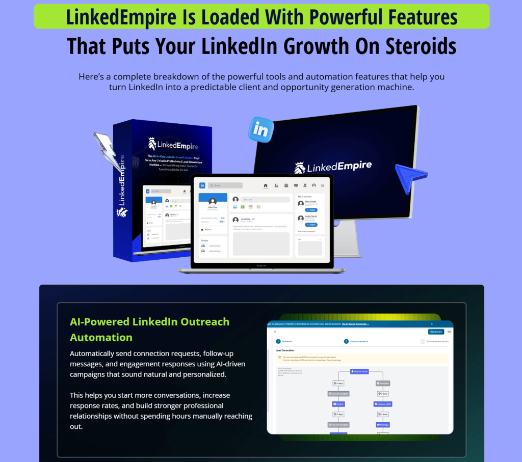 LinkedEmpire Review: LinkedIn Automation System for B2B Leads