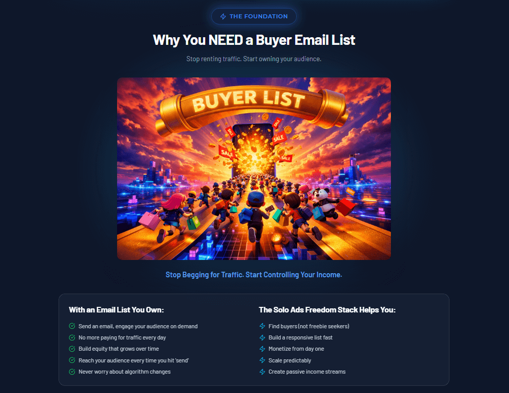 Solo Ads Freedom Stack Review
