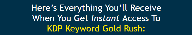 KDP Keyword Gold Rush Review