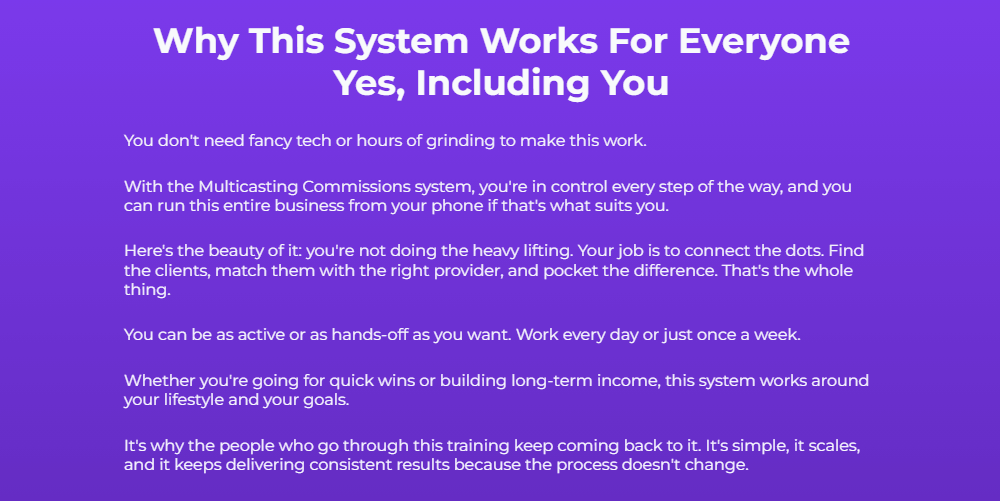 Multicasting Commissions Review